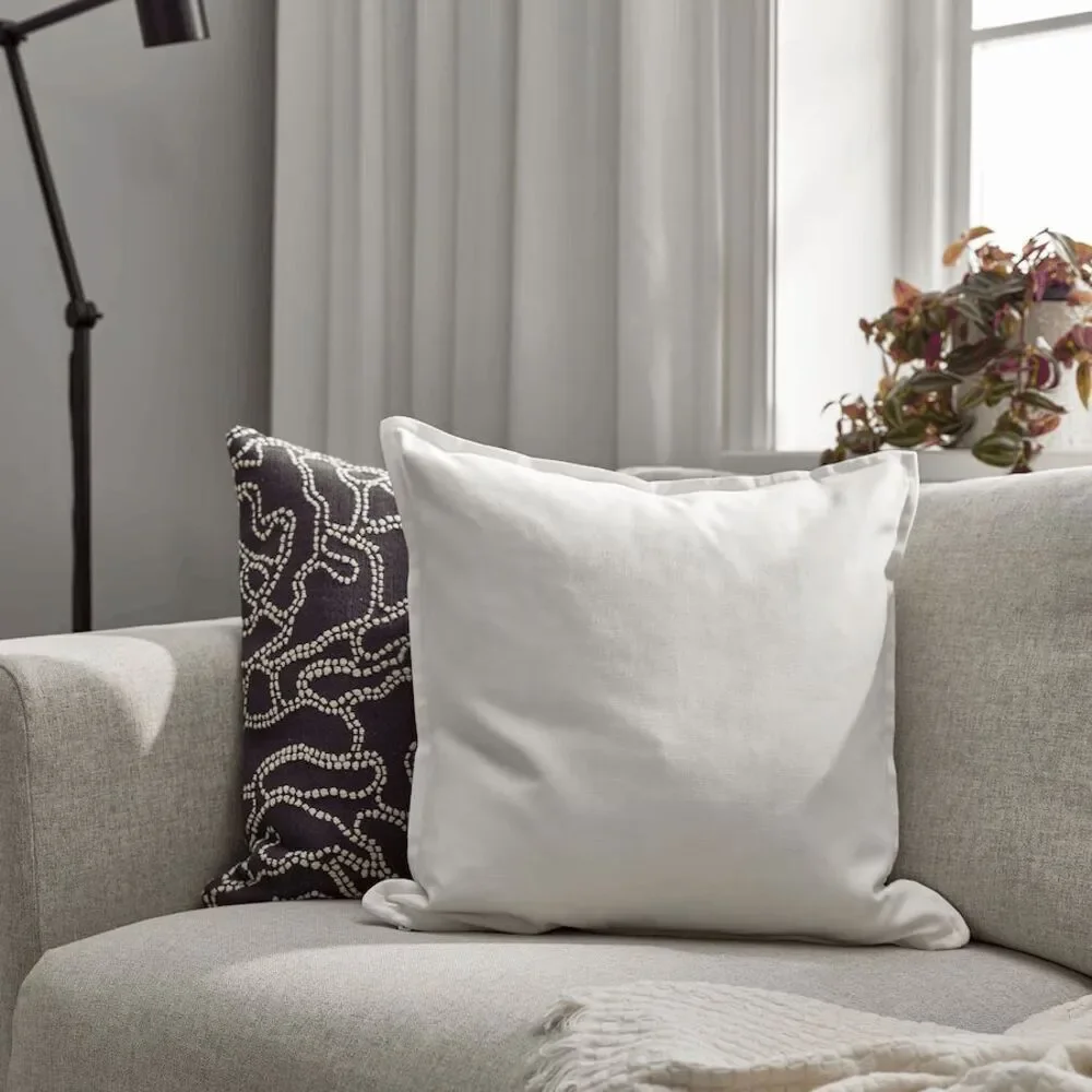 Brand New Ikea GURLI Cotton Cushion cover, white, 20x20